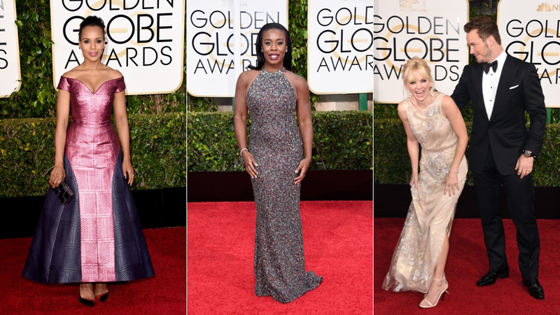 Illustration for article titled Every Dern Look From The 72nd Golden Globes Red CarpetÂ